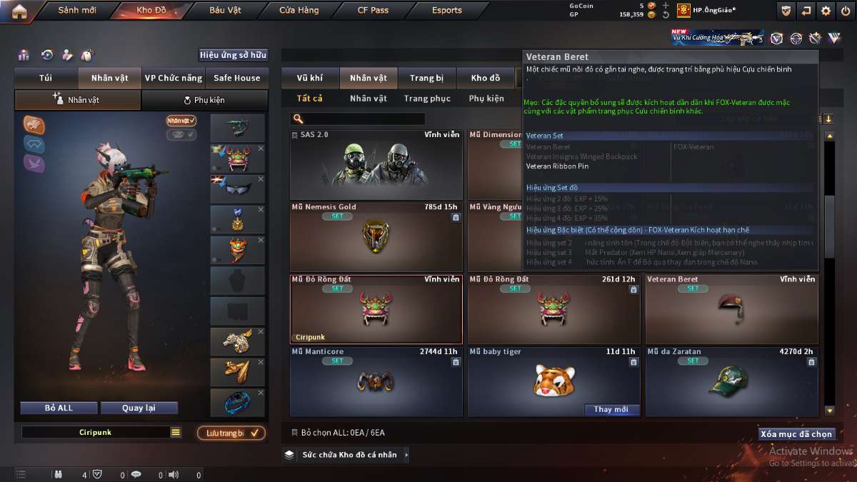 shop acc cf uy tin gia re